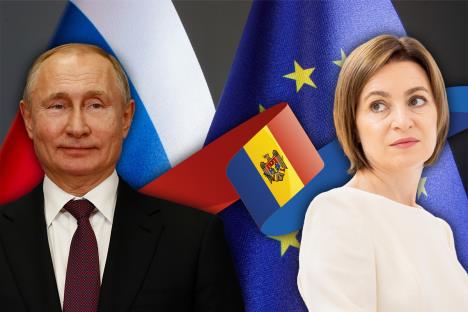 Maja Sandu i Vladimir Putin