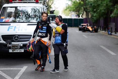 Oskar Pjastri, posle odustajanja na trci za VN Azerbejdžana