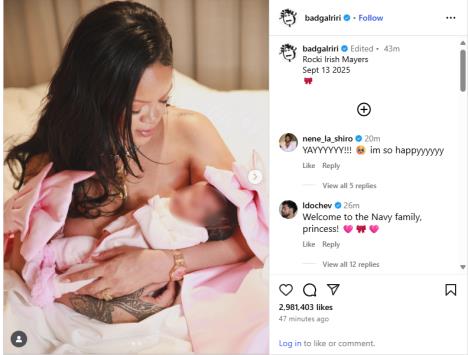 Rijana na Instagramu podelila da je rodila ćerku - Roki Ajriš Majers