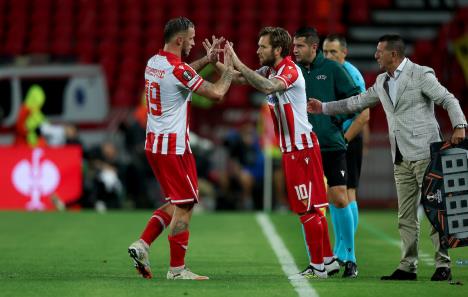 Marko Arnautović i Aleksandar Katai na utakmici Crvena zvezda - Seltik