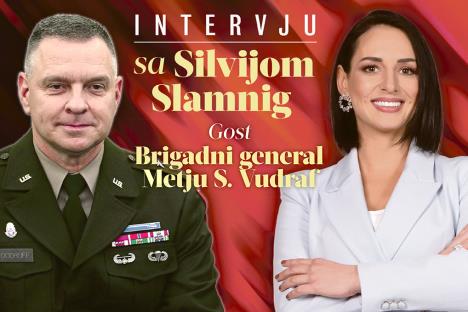 Silvija Slamnig Brigadni general Metju S. Vudraf, foto MSP, Kurir.jpg