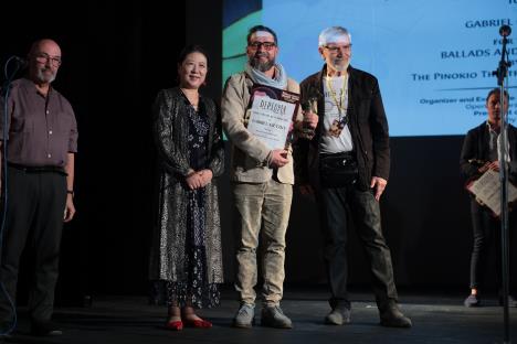 Reditelj Gabrijel Gecki, sa članovima žirija, foto Damir Vujković.JPG