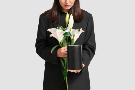 urna sa pepelom/ilustracija