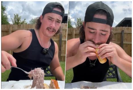 Džejms Elingsvort proba fermentisanu haringu