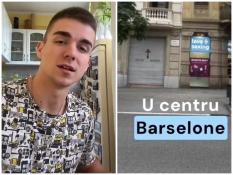 Erotik šop pored crkve u Barseloni