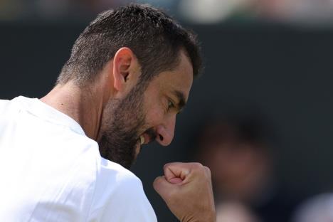 Čilić slavi tokom meča