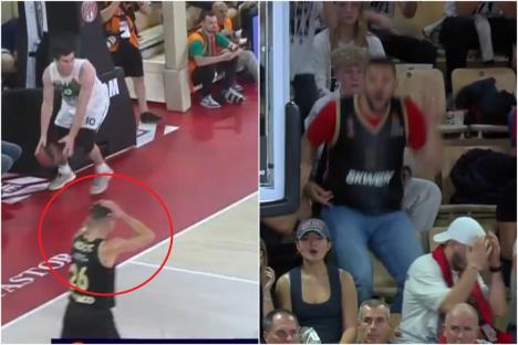 Reakcija Nedovića na zakucavanje Džejmsa