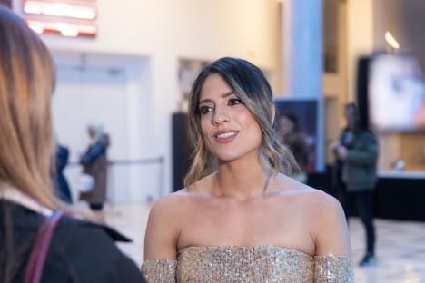 Miona Marković na beogradskoj premijeri filma Sedef magla