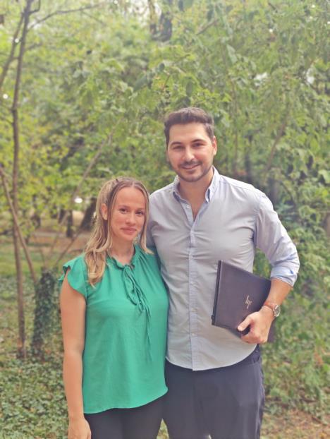 Jelena i Nemanja Trbović, osnivači apliakcije Njuppa