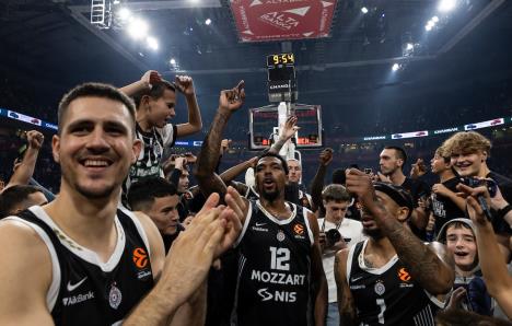 Detalj sa meča Partizan Milano