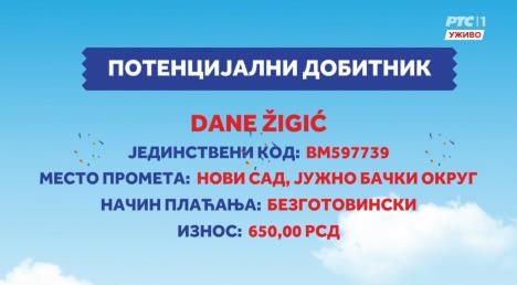 Dobitnik stana Uzmi račun i pobedi