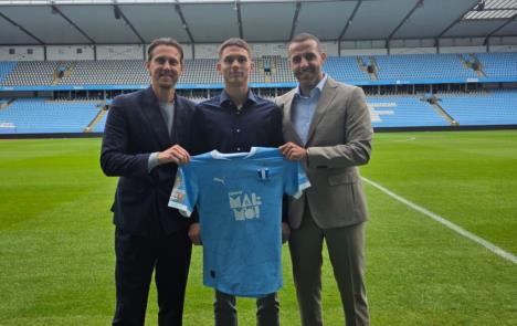 Jovan Milosavljević posle potpisa ugovora sa Malmeom