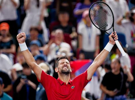 Đoković proslavlja pobedu