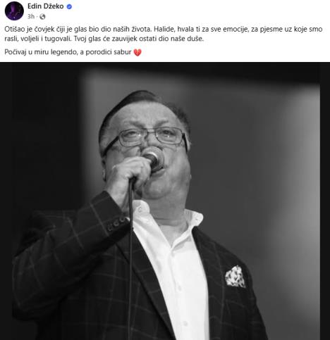 Edin Džeko se oprostio od Halida Bešlića