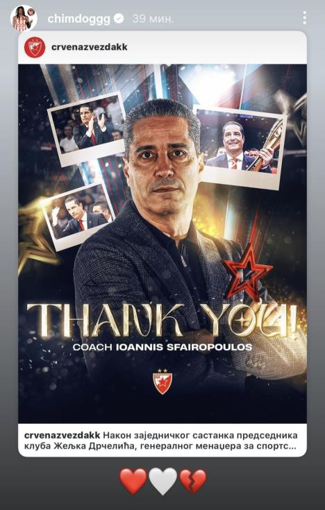 Čima Moneke se oprostio od Janisa Sferopulosa