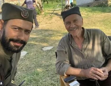 Milan Vasić i Žarko Laušević na setu filma Heroji Halijarda