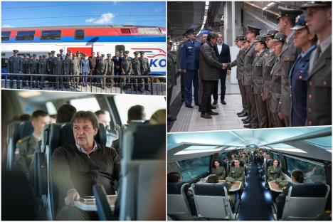 Bratislav Gašić u brzom vozu do Subotice sa kadetima Vojne akademije