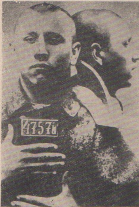 Policijski snimak Leke Rankovića u zatvoru u Sremskoj Mitrovici, 1929. godine