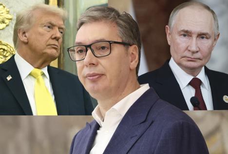 Aleksandar Vučić Donald Tramp Vladimir Putin