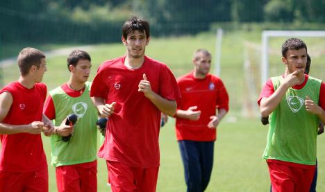 Lekić Dejan prve pripreme sa Crvenom zvezdom 2009.