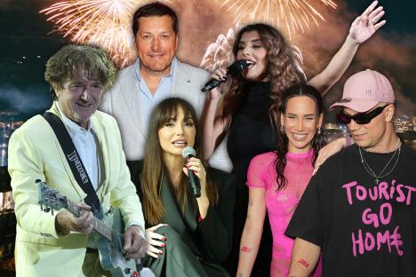 Budva doček nove godine Aco Pejović Goran Bregović Relja Popović Nikolija Emina Jahović Jovana Pajić