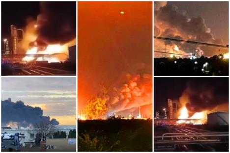 Požar u rafineriji MOL-a u Mađarskoj