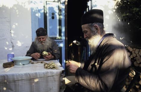 Hilandar, Sveta Gora, monasi