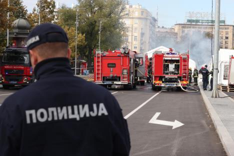 požar skupština Srbije policija