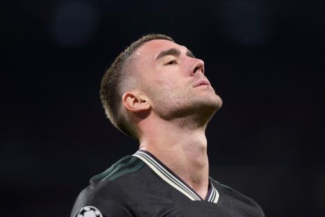 Dušan Vlahović na meču Real - Juventus