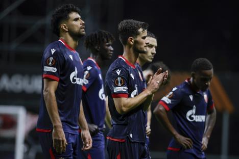 Detalj sa utakmice Braga - Crvena zvezda