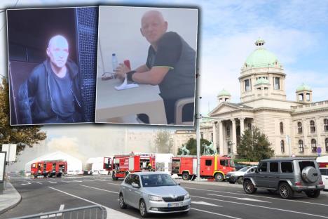 Vladan Anđelković požar šator skupština Srbije