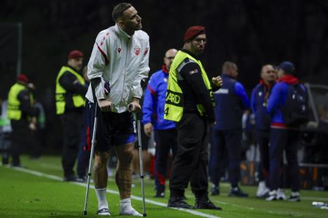 Marko Arnautović zbog povrede nije završio utakmicu protiv Brage u Ligi Evrope