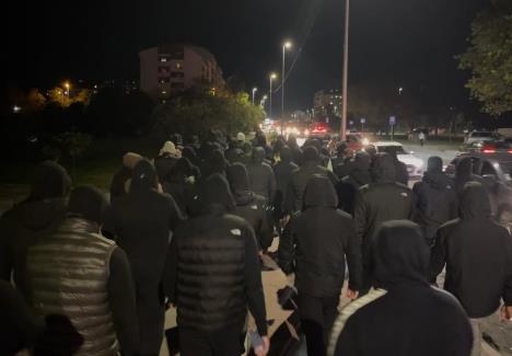 Navijači Budućnosti na ulici