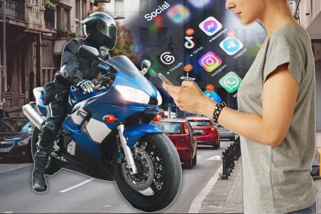 motorciklista potraga preko mreža