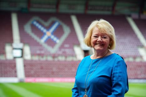 En Badž predsednica fudbalskog kluba Harts iz Edinburga