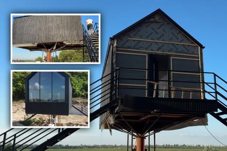 kuća na stubu, Povratak na selo, Susek, Miroslav i Jovana Petrović.jpg