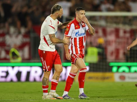 Marko Arnautović i Bruno Duarte na derbiju protiv Partizana