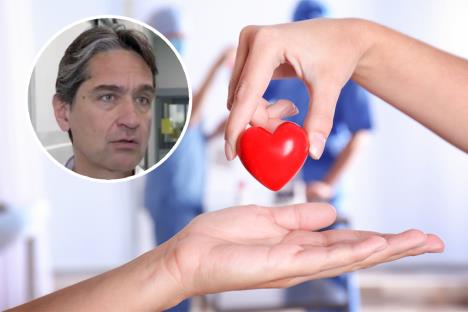Slikovit prikaz davanja srca iz jedne ruke u drugu/Prof. dr Svetozar Putnik, kardiohirurg