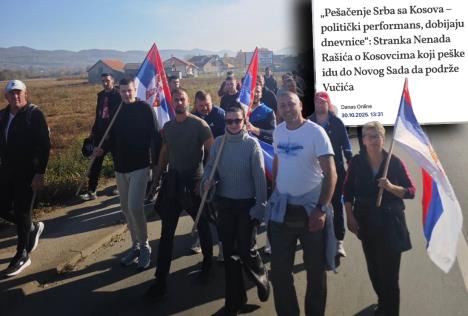 Grupa Srba sa KiM koja pesaci