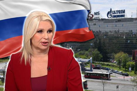 Zorana Mihajlović, NIS petrol, ruska zastava
