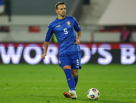 Nemanja Maksimović na meču protiv Albanije