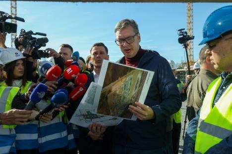 Aleksandar Vučić radovi Nacionalni stadion