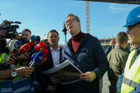 Aleksandar Vučić obilazi radove