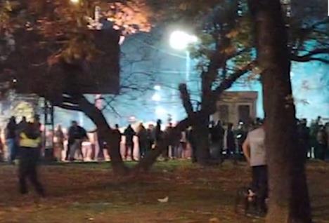 Protest blokadera ispred Skupštine