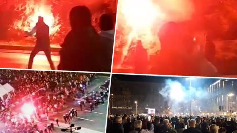 Haos ispred skupštine