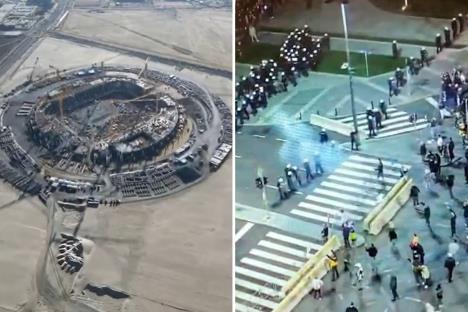 Protest blokadera ispred skupštine i nacionalni stadion