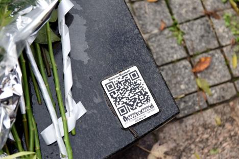 QR kod na Mrkonjićevom grobu