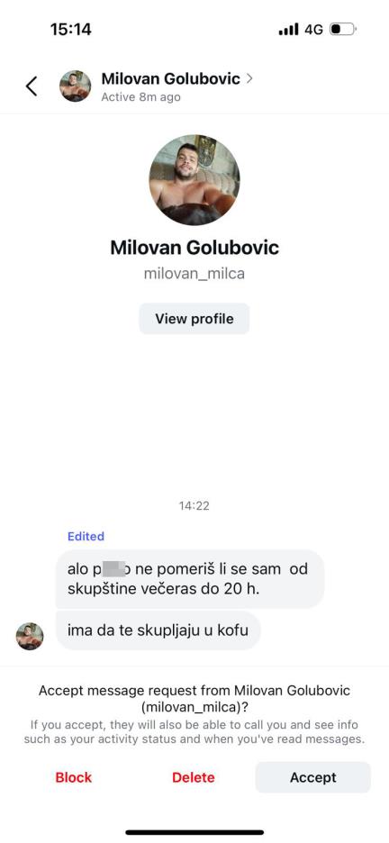 Uglješa Mrdić pretnje