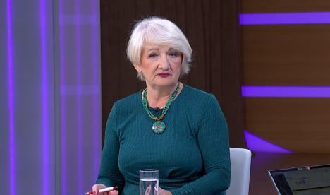 Biserka Obradović u studiju Kurir televizije