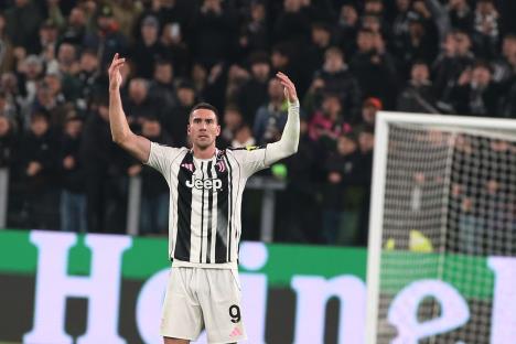 Dušan Vlahović na meču Juventus - Sporting